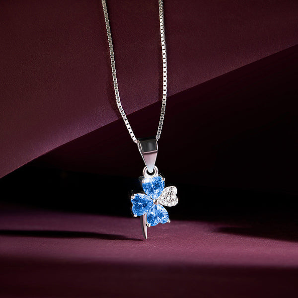 A Wish on the Sky Rhodium Plated Necklace